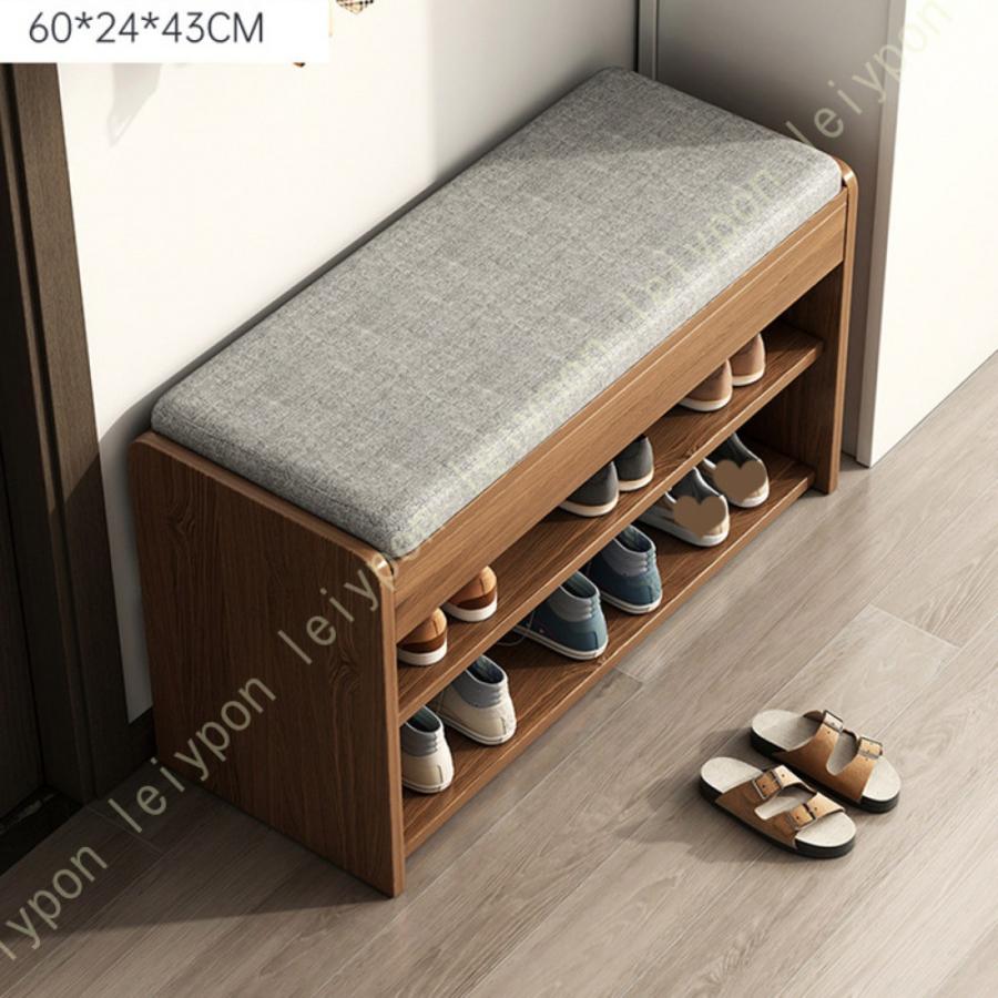 玄関ベンチ 玄関椅子 収納ベンチ 靴箱 2段式 下駄箱 玄関スツール