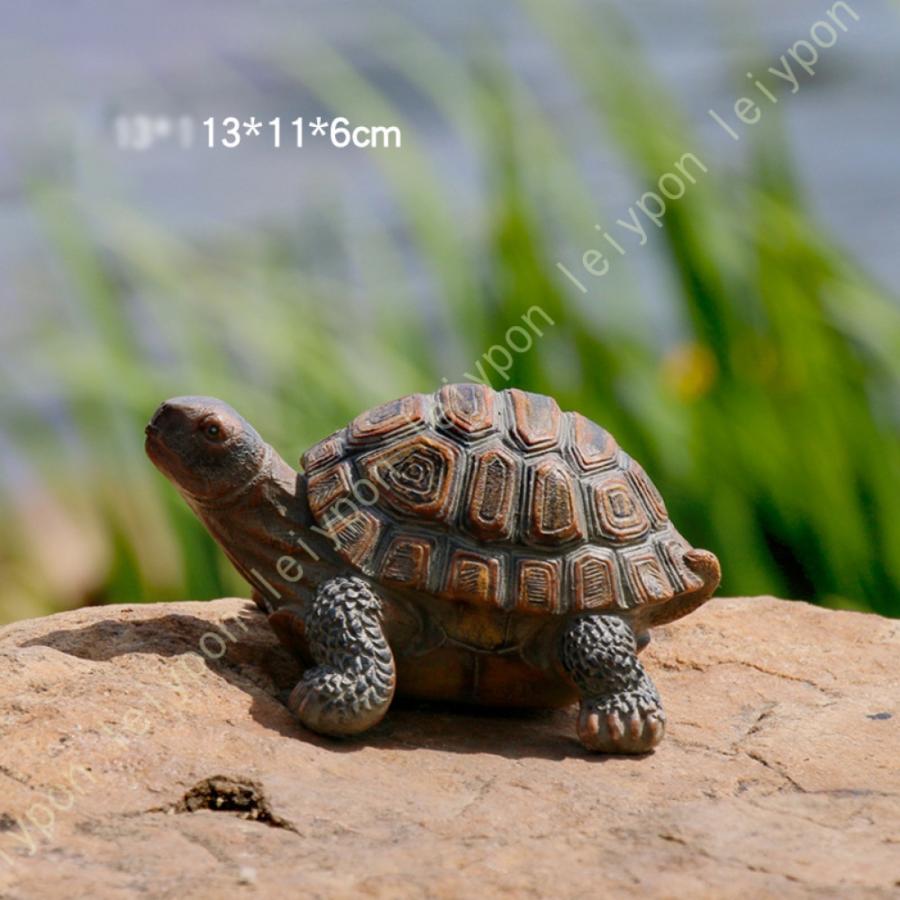 LxRx9 カメ 亀 置物 グッズ 大きい リアル 大 玄関 陶器 庭 雑貨