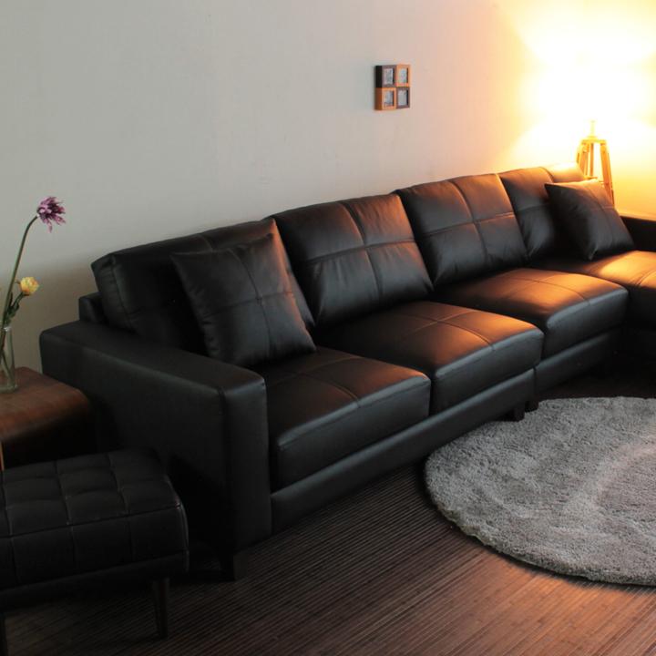 Lelax ソファ ソファー 革 レザー 本革 カウチソファ 4人掛けソファ