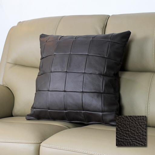 Lelax 総革 本革 1mm厚 クッション 本革 正方形 ソファと同じ生地で