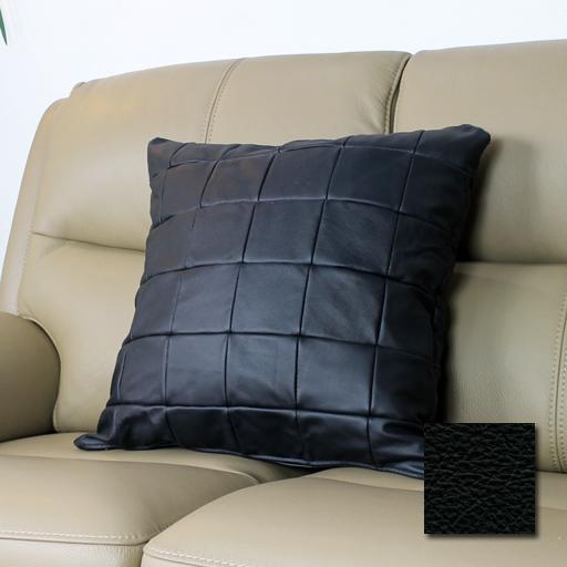 Lelax 総革 本革 1mm厚 クッション 本革 正方形 ソファと同じ生地で