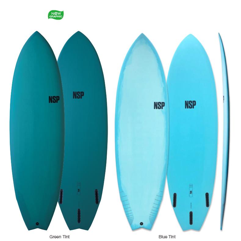 NSP Surfboard PROTECH FISH 5'6” 2カラーNSP サーフボード ショート