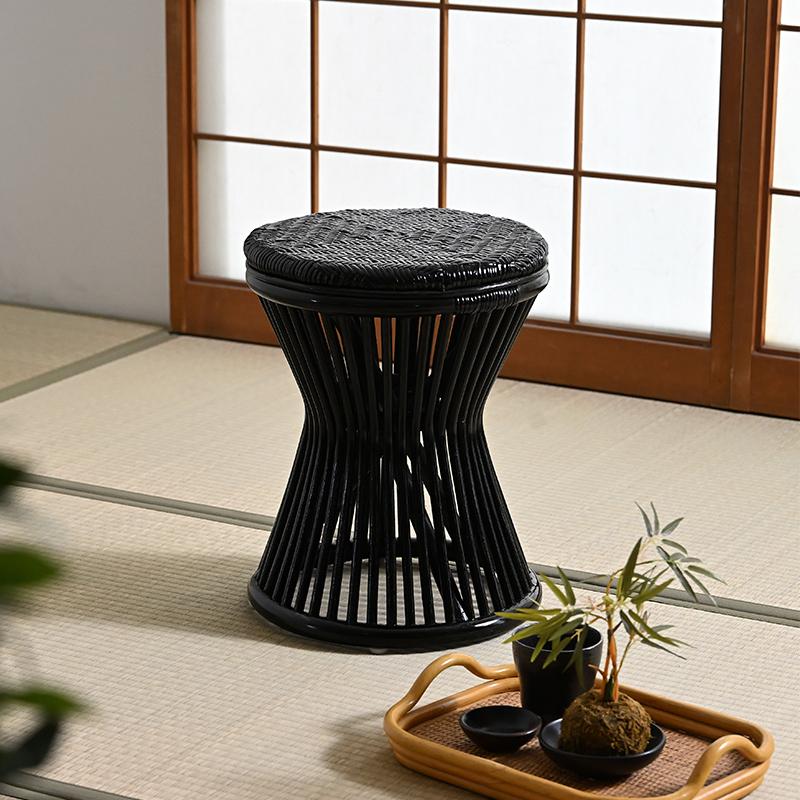 アジアン家具 スツール 籐 ラタン 椅子 腰掛け チェア おしゃれ 木製