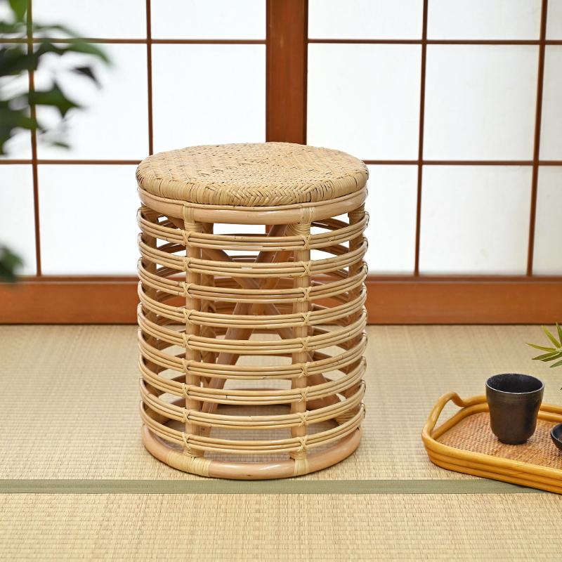 籐の椅子 スツール 腰掛け 脱衣所 脱衣場 玄関 業務用 備品 C424ND