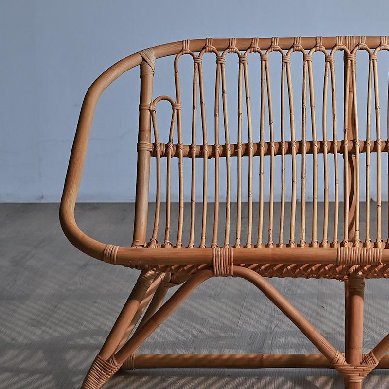 ラタンチェア 2人掛け ラタンソファ 110cm幅 二人用 C1552MX 爆買