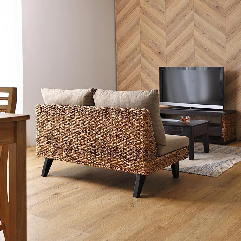 アジアン家具 ソファー 3点セット 2人掛け 1人掛け オットマン