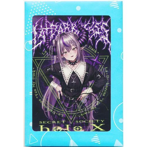 ホロライブ 活動1周年記念 箔押し複製サイン入りポストカード ラプラス