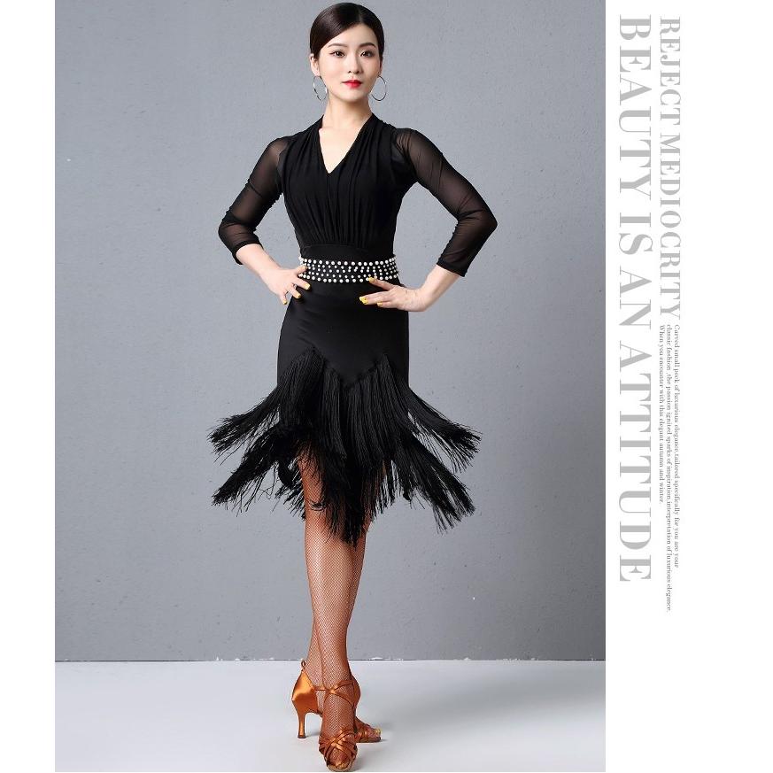 ダンス衣装 社交ダンス ラテンドレス ラテン ダンス 衣装 ワンピース