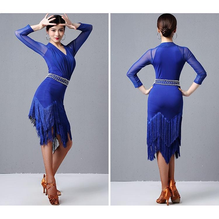 ダンス衣装 社交ダンス ラテンドレス ラテン ダンス 衣装 ワンピース
