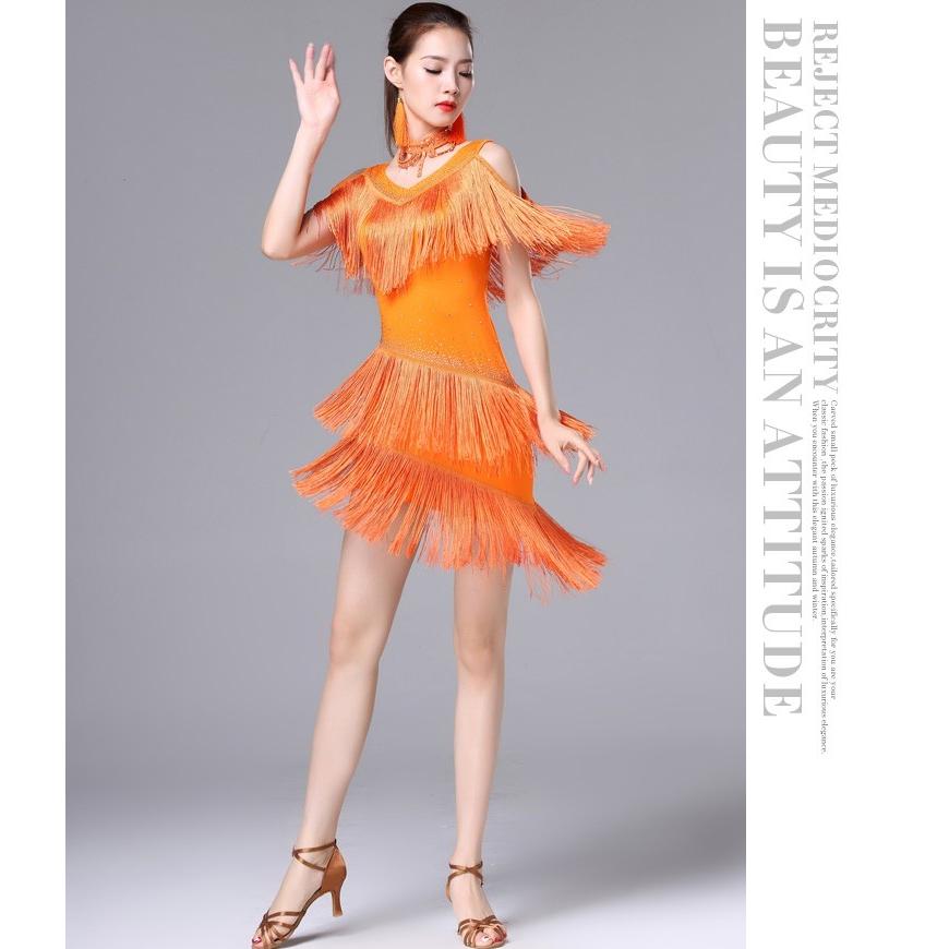 ダンス衣装 社交ダンス ラテンドレス ラテン ダンス 衣装 ワンピース