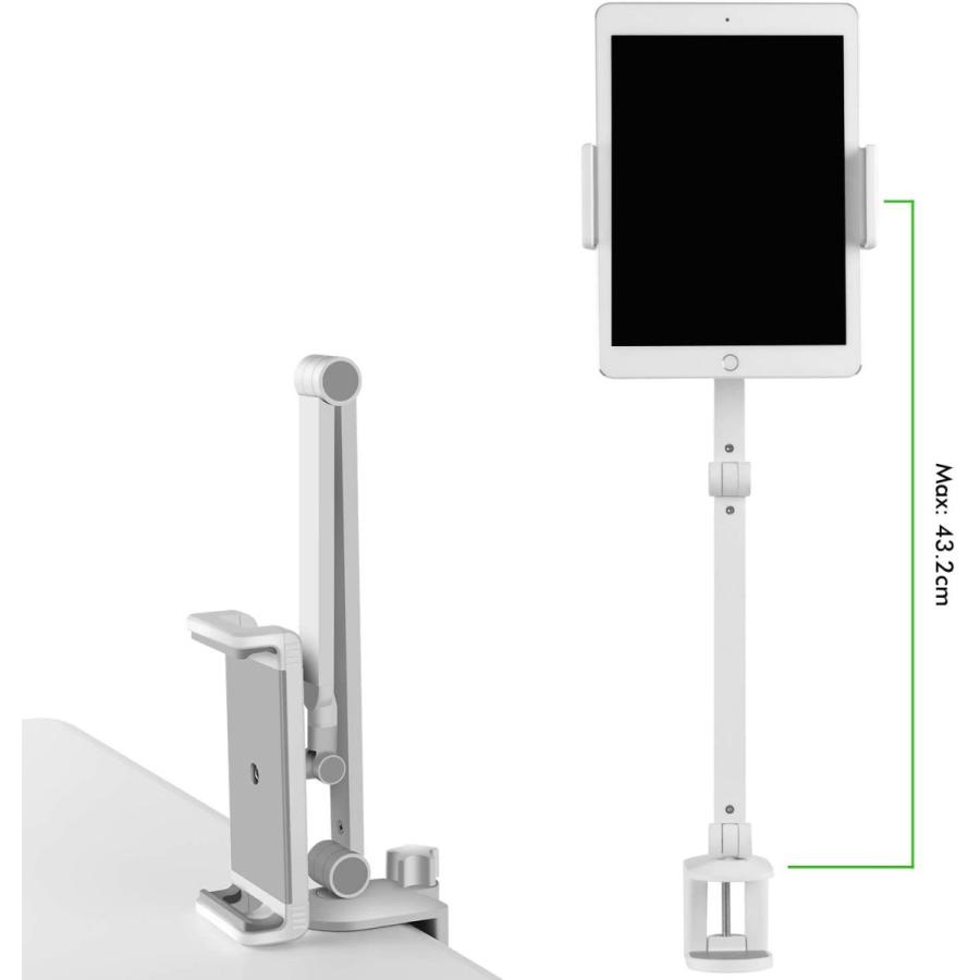タブレット アームスタンド クランプ式 アルミ ホルダー 携帯 スタンド