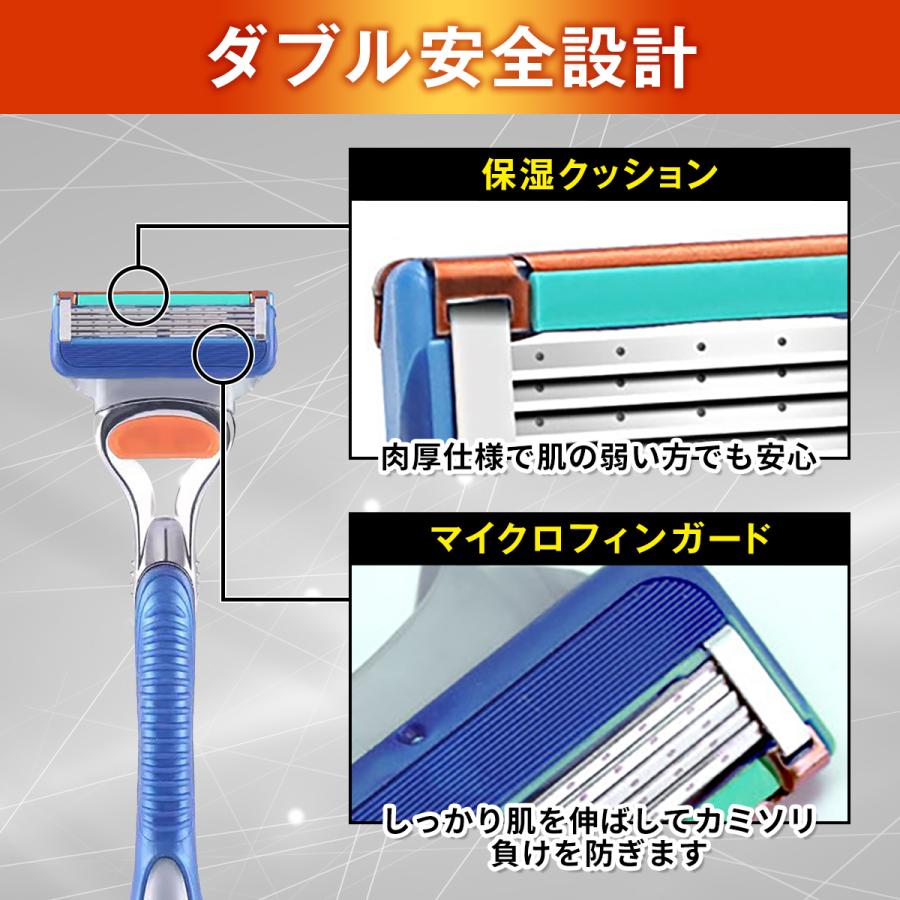 8個 ジレット替刃 ジレット フュージョン 替刃 5枚刃 互換性 プロ
