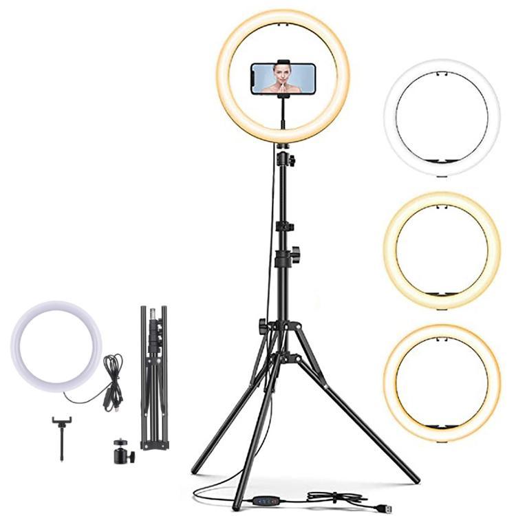 3ヶ月保証】LEDリングライト 撮影用ライト スマホスタンド 三脚 170cm