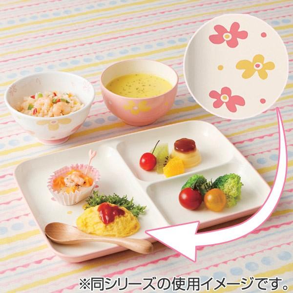 茶碗 花あそび 飯碗 軽量 子供用 磁器 日本製 同柄3個セット （ 花柄