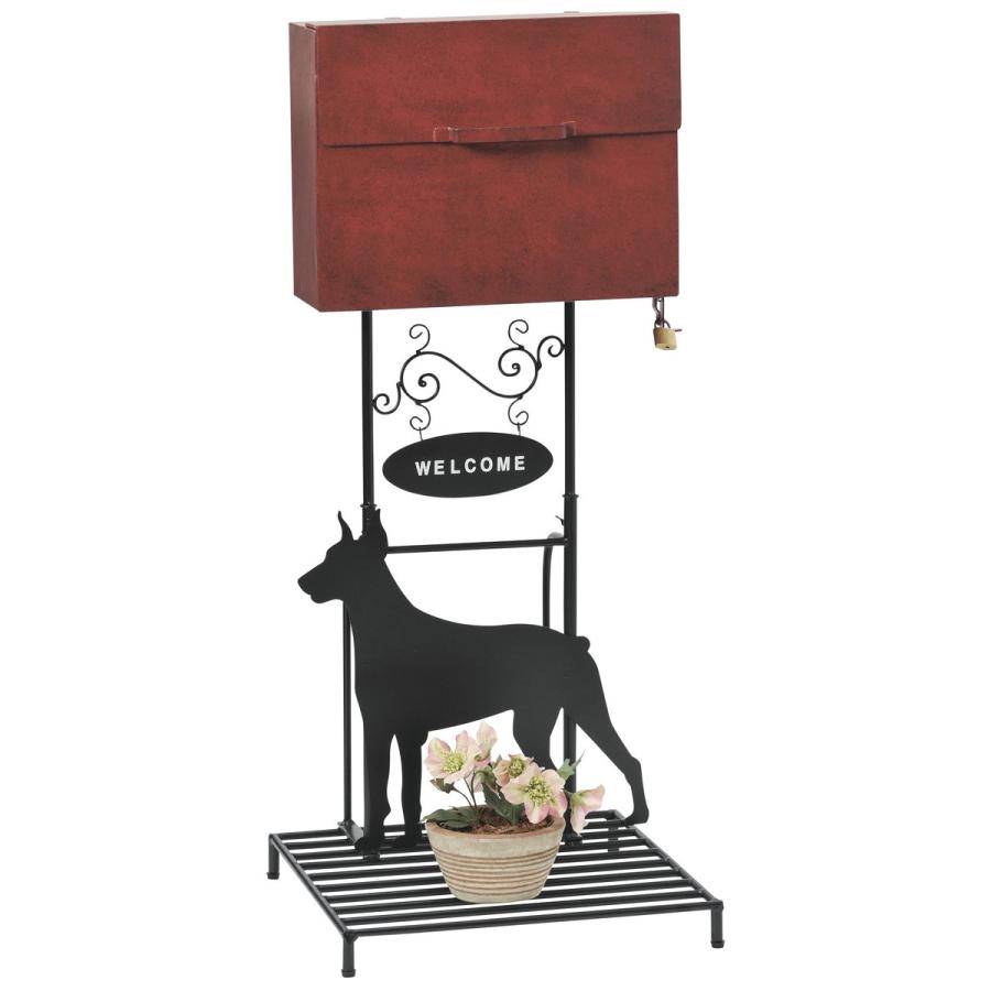 □在庫限り・入荷なし□郵便ポスト スタンドポスト Dog Cat （ ポスト