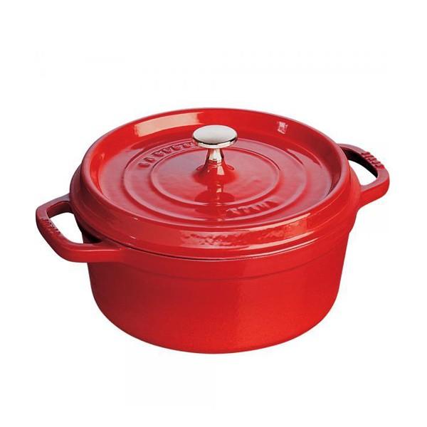 Staub ストウブ ピコ・ココット ラウンド 16cm チェリー IH対応
