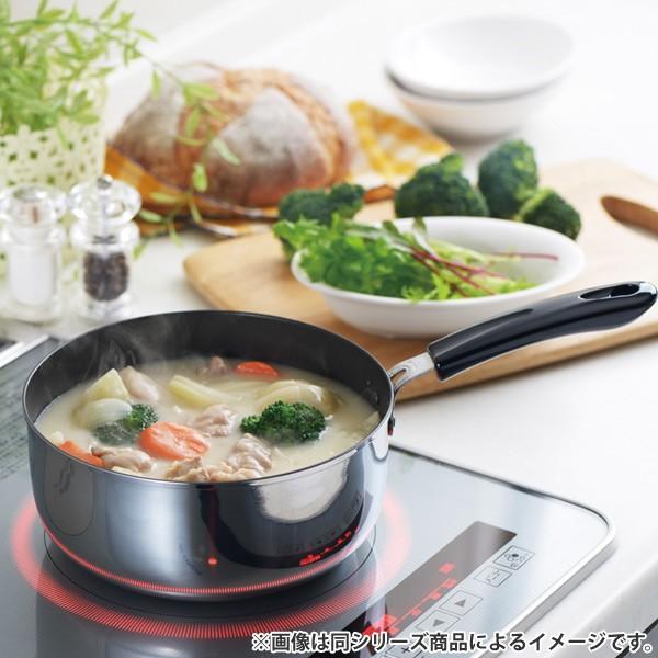 片手鍋 クックルック 20cm ガラス蓋付き ステンレス製 IH対応 日本製