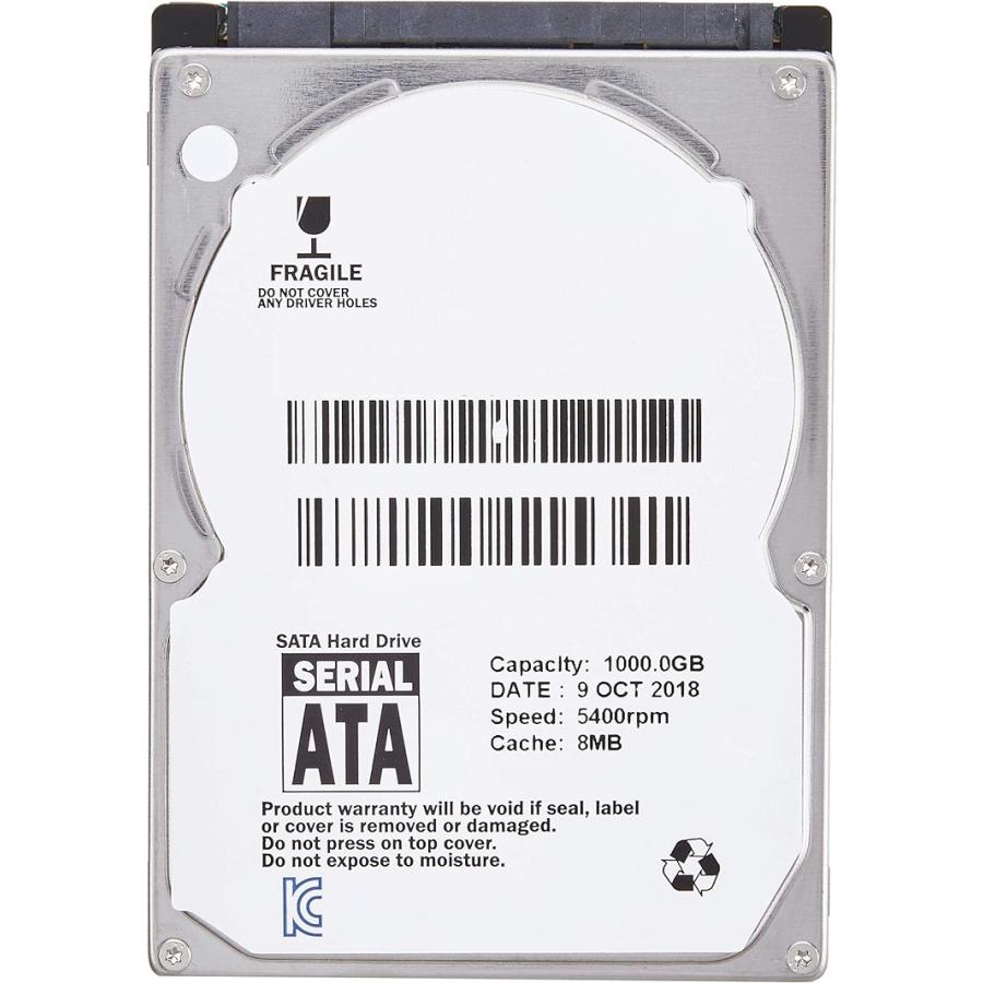 1TB 2.5インチ S-ATA HDD 5400rpm 8MB SATA ノートパソコン用