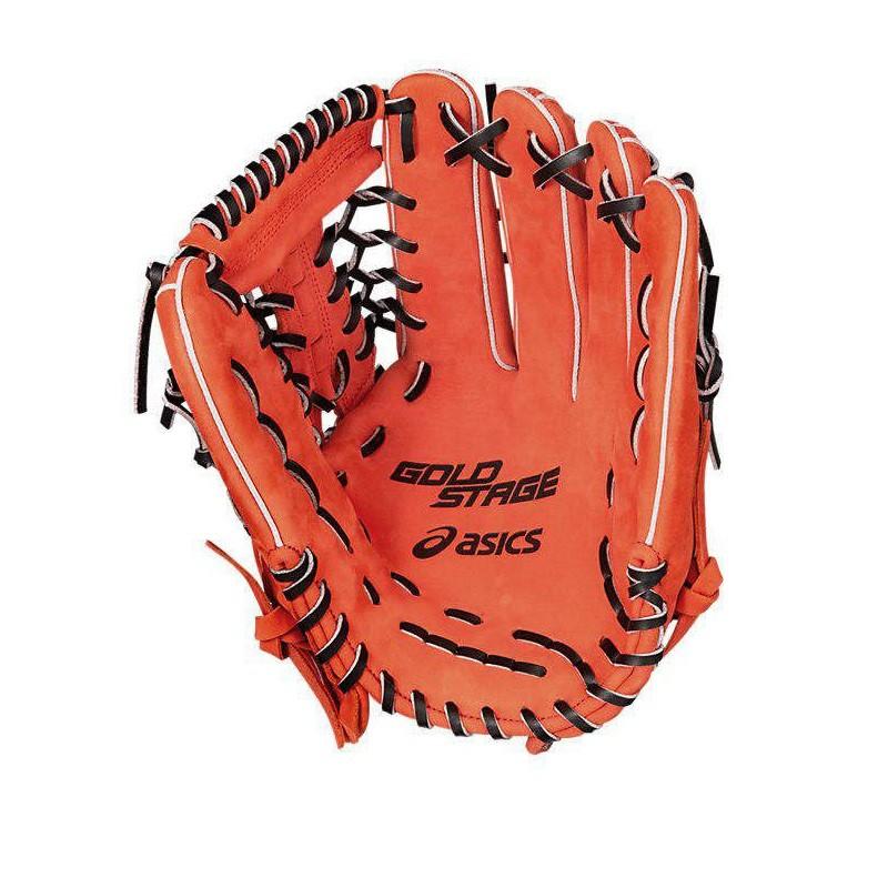 ASICS（アシックス） 野球 軟式グラブ グローブ 外野手用 ゴールド