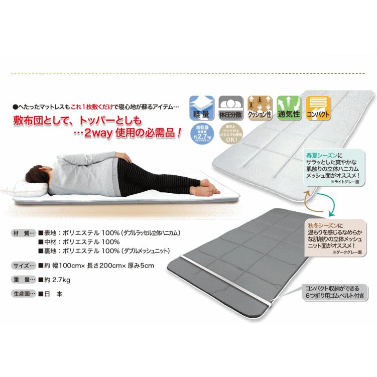TEIJIN（テイジン） スゴ軽 2 敷き布団 敷布団 シングル 軽量