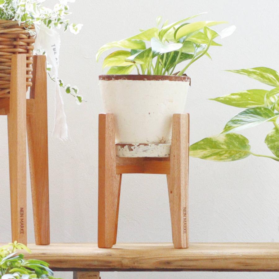 Creer ポットスタンド ナインマーケ マホガニー S ロー （ プランター