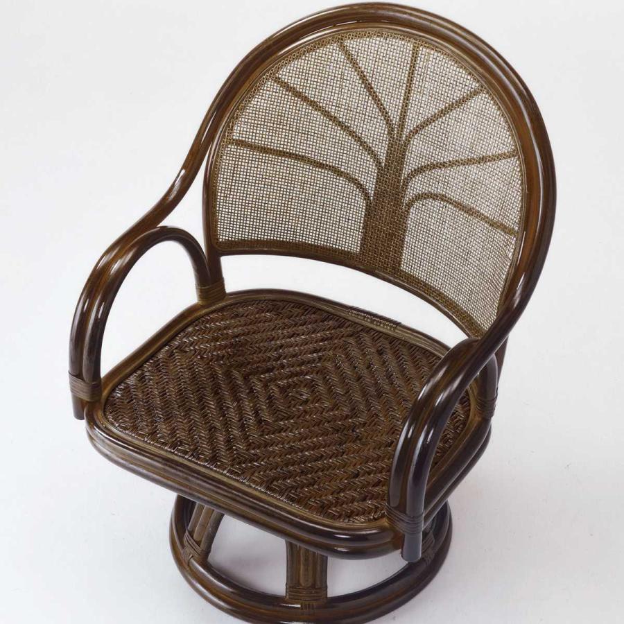 今枝商店 回転座椅子 ラタン チェア ワイドタイプ 籐家具 座面高34cm