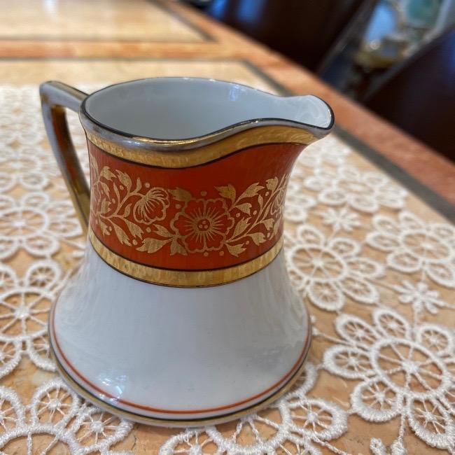 ノリタケ オールドノリタケ 東洋陶器 コクラ印 オレンジ 金彩花模様