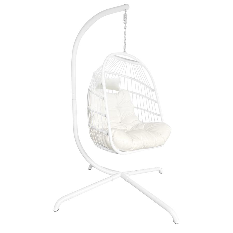 折り畳み式ハンギングチェアクッション付き【関東指定地域限定配送無料