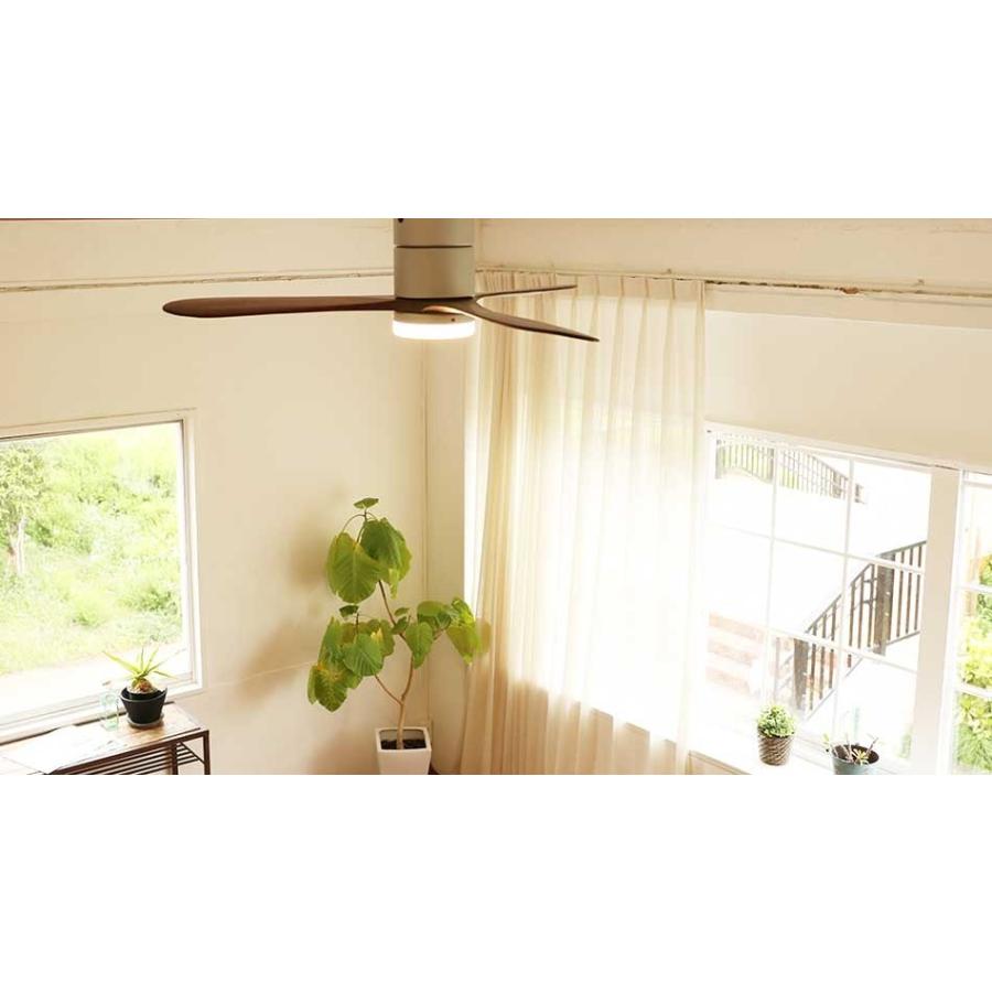 JAVALO ELF シーリングファン ライト LED対応 おしゃれ 木目 (電球色