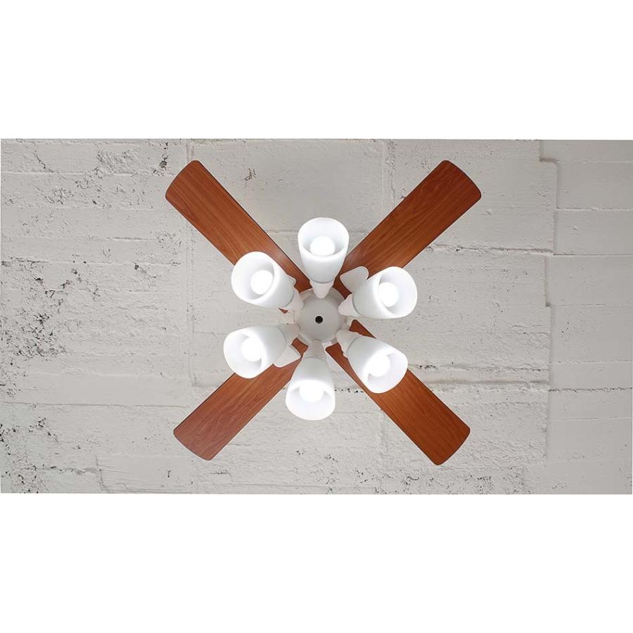 plus more シーリングファン ライト LED対応 おしゃれ 木目 Windouble