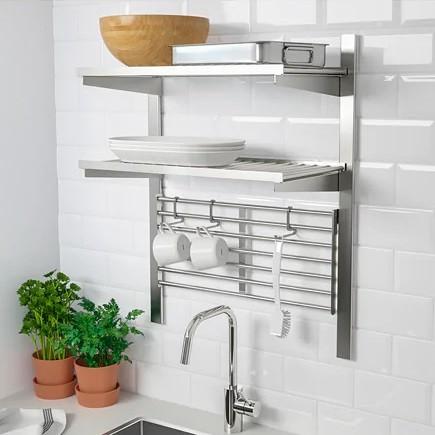 イケア（IKEA） KUNGSFORS クングスフォルス つり下げレール 棚板