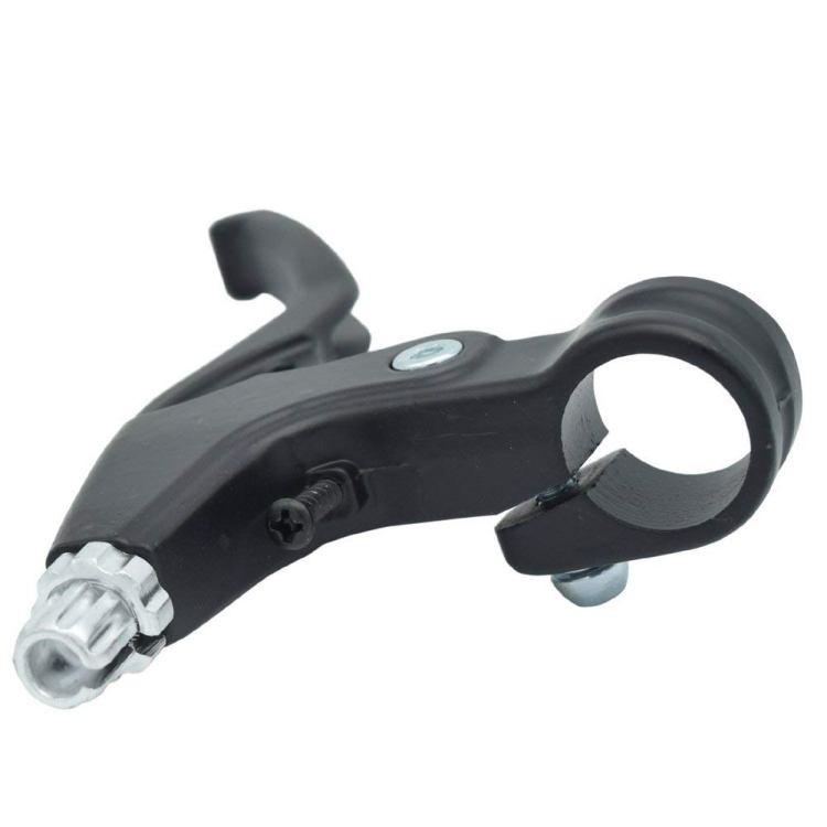 自転車用ブレーキレバー ブラック 左右セット 軽量アルミ合金製 耐久性