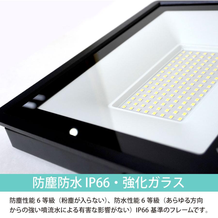 LED 投光器 薄型 100W 1000W相当 12000LM 昼光色 led 防水 作業灯 IP66