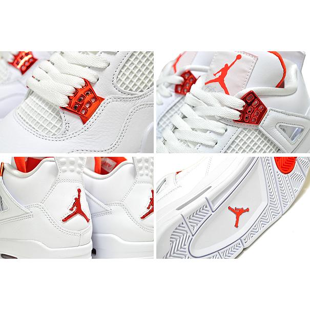 Jordan NIKE AIR JORDAN 4 RETRO white/team orange ct8527-118 ORANGE