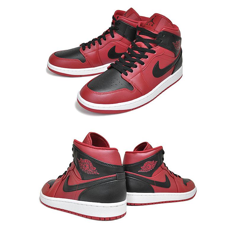 エア ジョーダン 1 NIKE AIR JORDAN MID gym red/black-white 554724