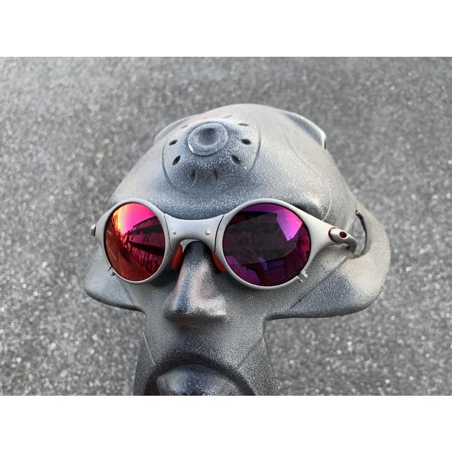 LINEGEAR オークリー マーズ用交換レンズ ナイロンレンズ レッドミラー