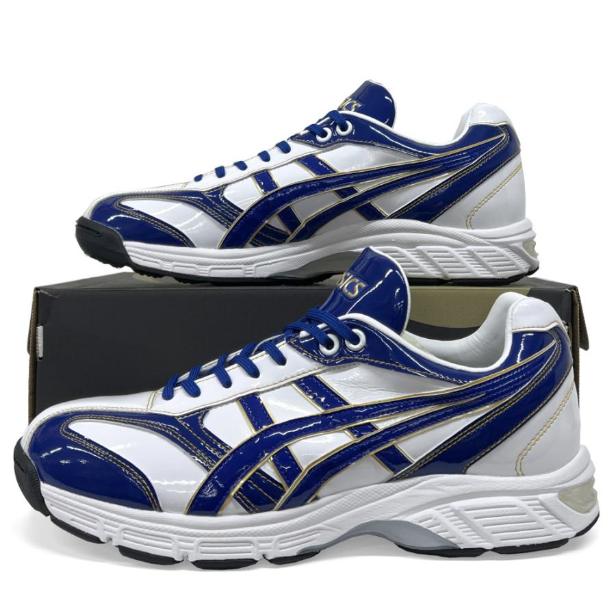 ASICS（アシックス） 【サイズ交換送料無料】ブルー×ホワイト×ゴールド