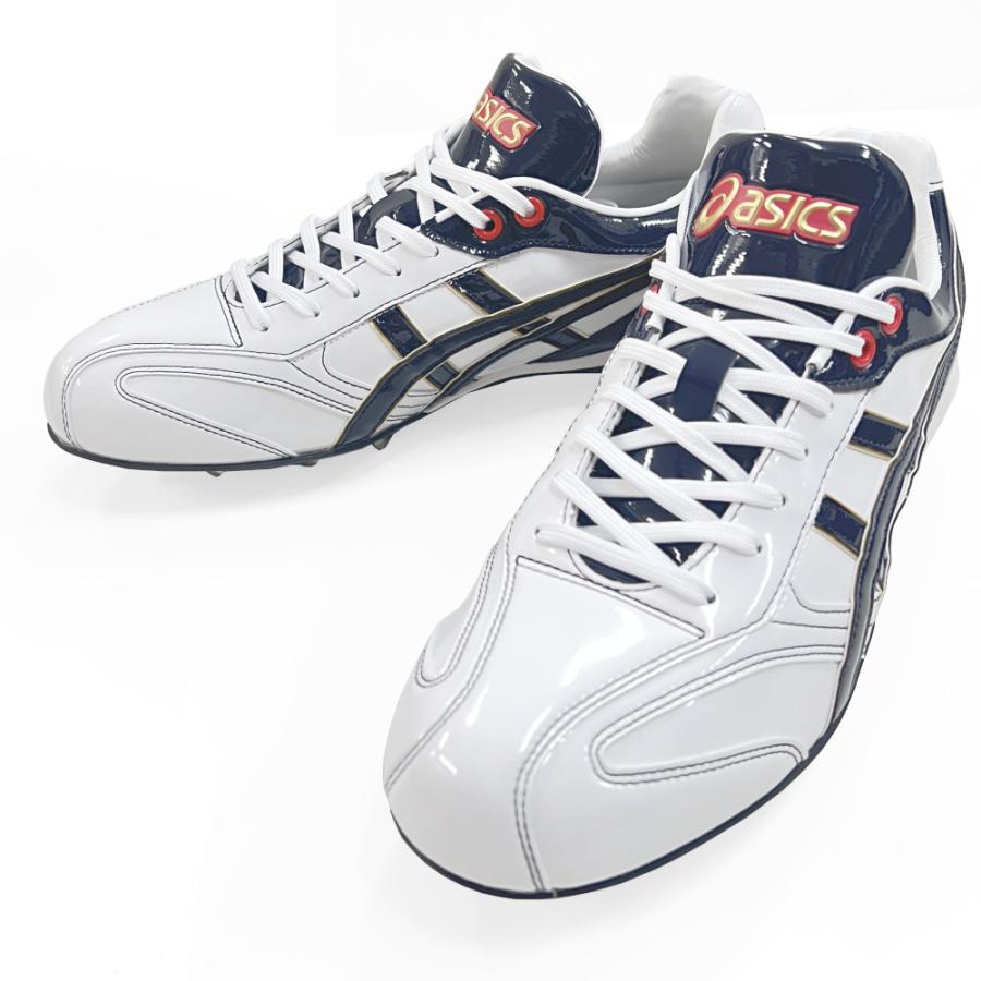 ASICS（アシックス） 【サイズ交換送料無料】ホワイト×ネイビー 野球