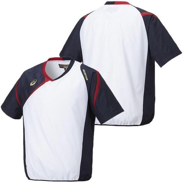 ASICS（アシックス） Lサイズのみ ゴールドステージ 野球 半袖Vジャン