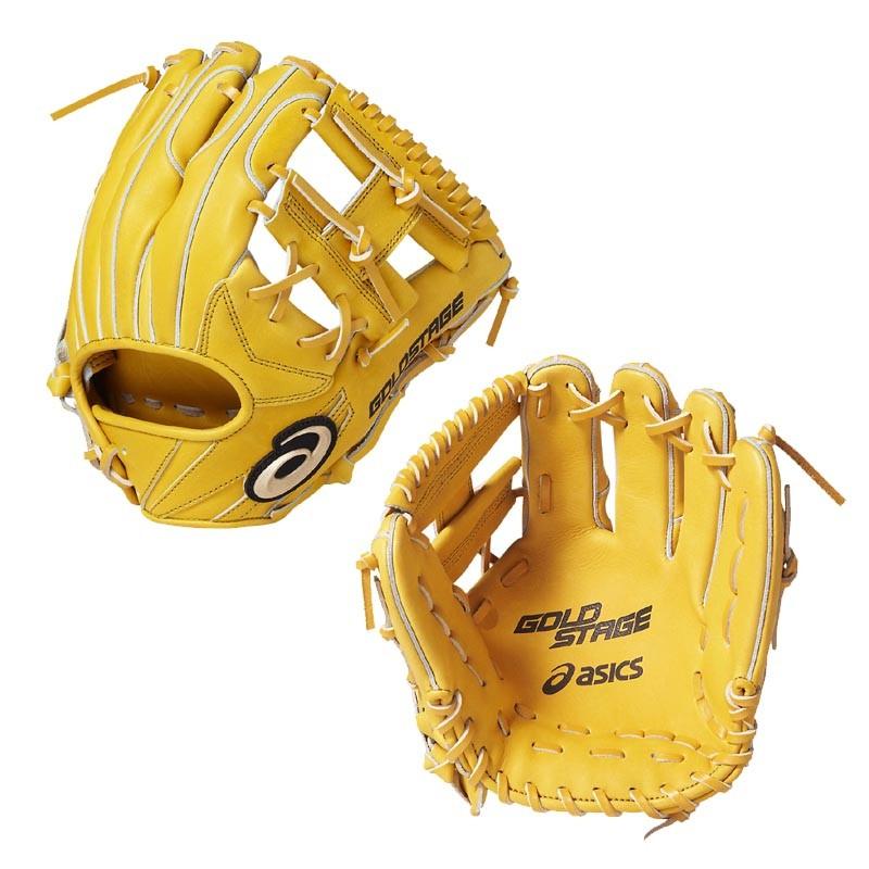 ASICS（アシックス） 野球 軟式グラブ/グローブ 内野手用 ゴールド