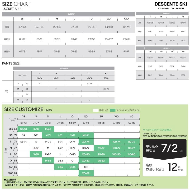 DESCENTE（デサント） 2023-24 GIANT SLALOM RACE SUITS（Without pad