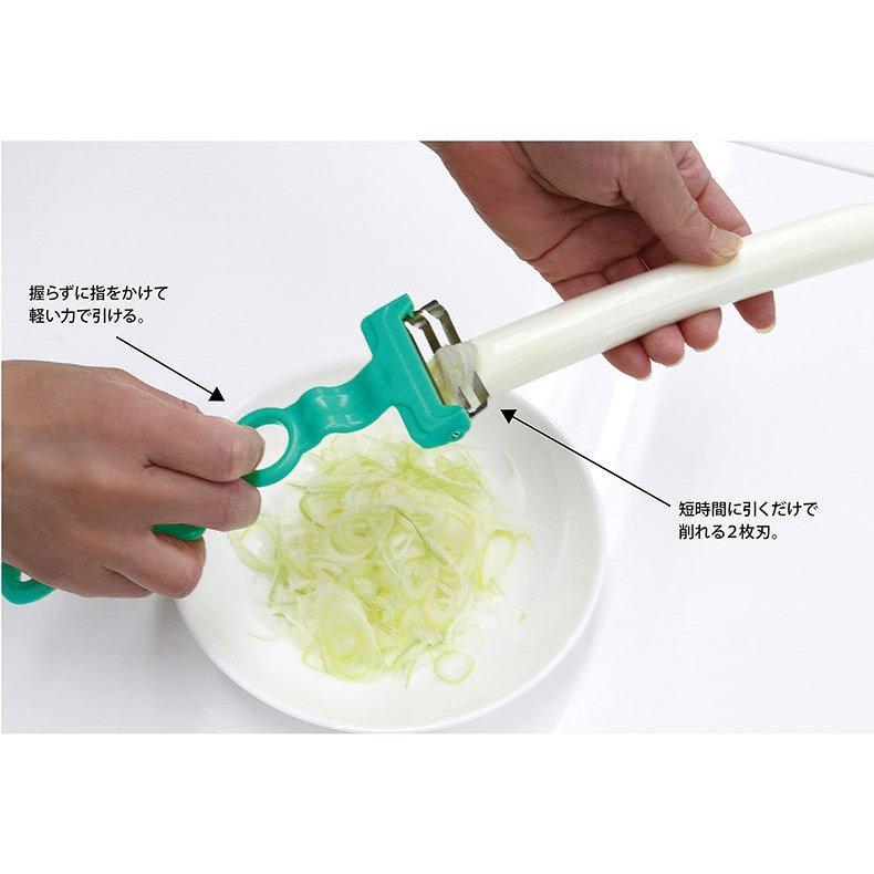 ののじ 即納 ネギピィ ネギピーラー ネギカッター ねぎ 葱 ピーラー 極