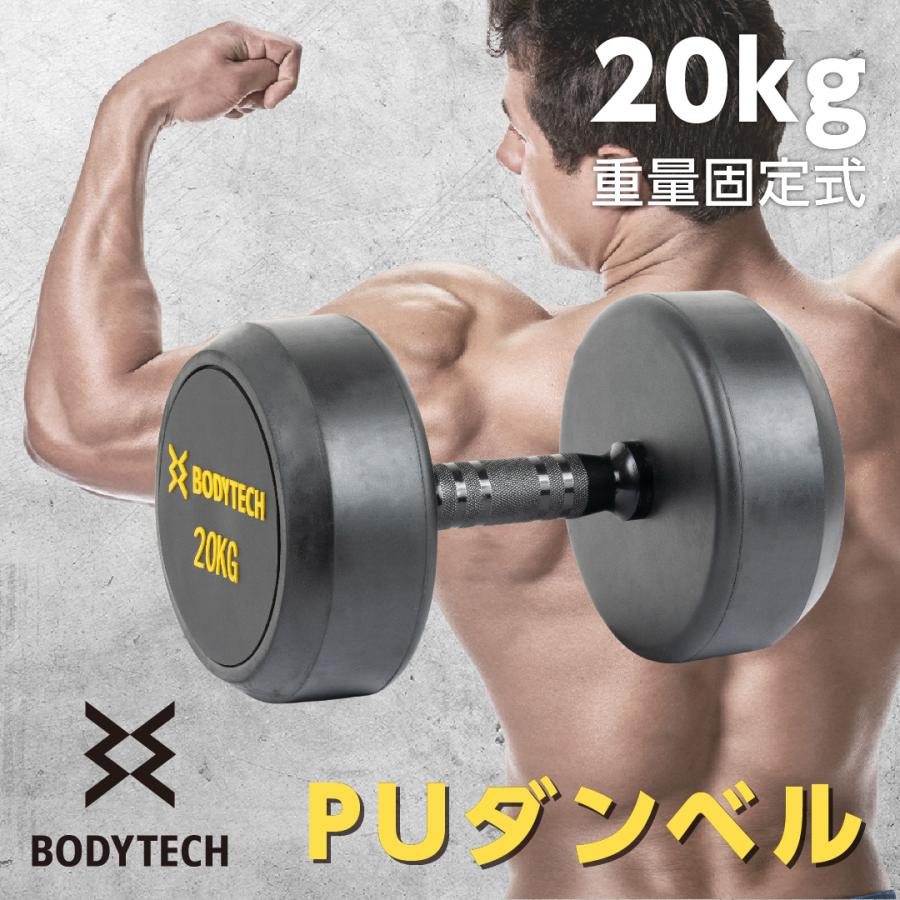 Mad Bull（マッドブル） ラバーダンベル 20kg 単品 PU ダンベル