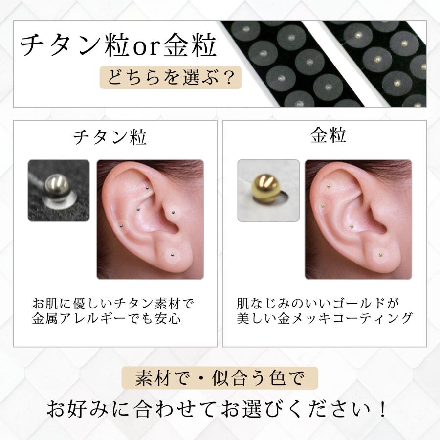 今だけ980円／ お試し100粒 耳つぼシール クリアシール チタン粒