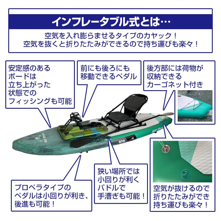 Hill Stone（ヒルストーン） ペダル式パドルボード 足漕ぎ カヤック