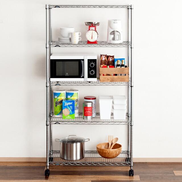 Luminous スチールラック 幅90cm 5段 ルミナスレギュラー スチール棚