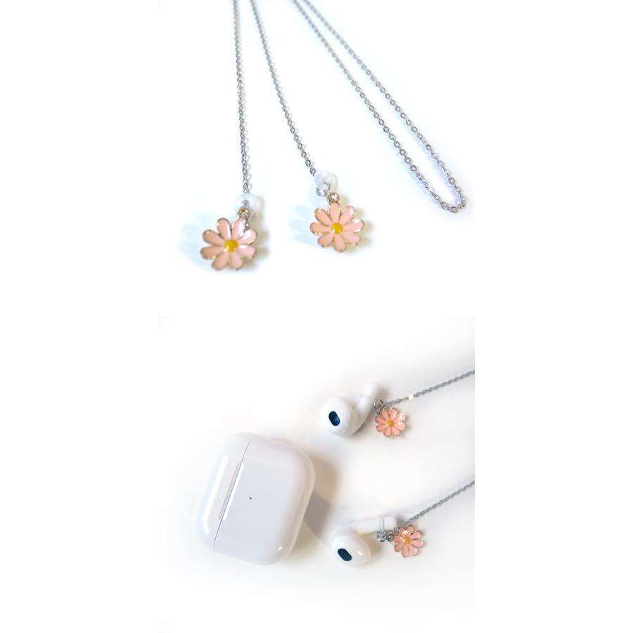 フラワー AirPods イヤホン ネックストラップ グラスコード 落下防止