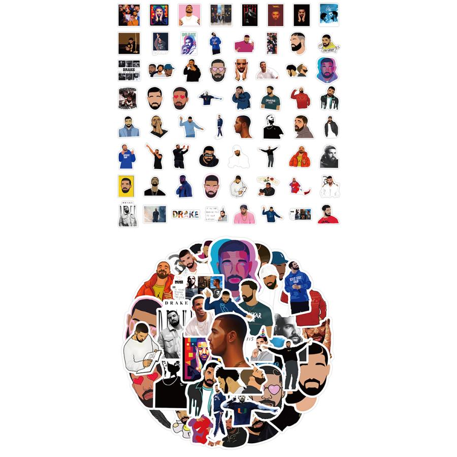 DRAKE ドレイク ステッカー 60枚セット PVC 防水 シール ラッパー