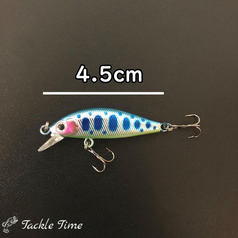 渓流 ルアー セット トラウト ミノー シンキング 4.5g 4.5cm 45mm
