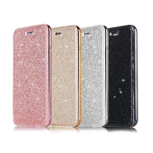 iPhoneケース 手帳型 キラキラ 透明 ソフトケース iPhoneX XS 7 8 plus